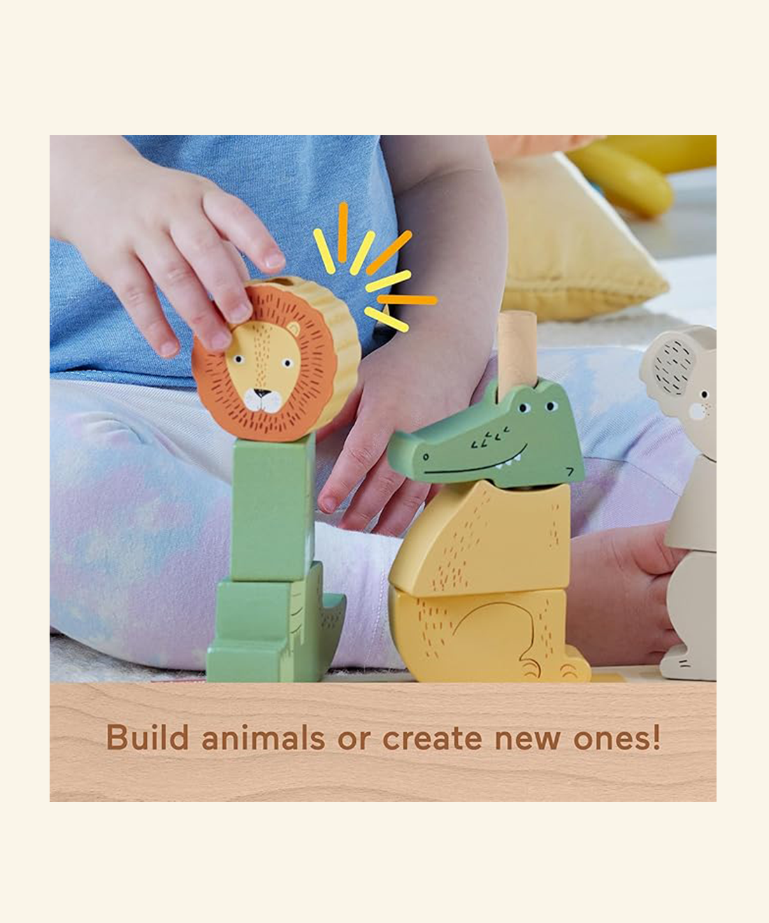 Safari Animal Stacking Puzzle