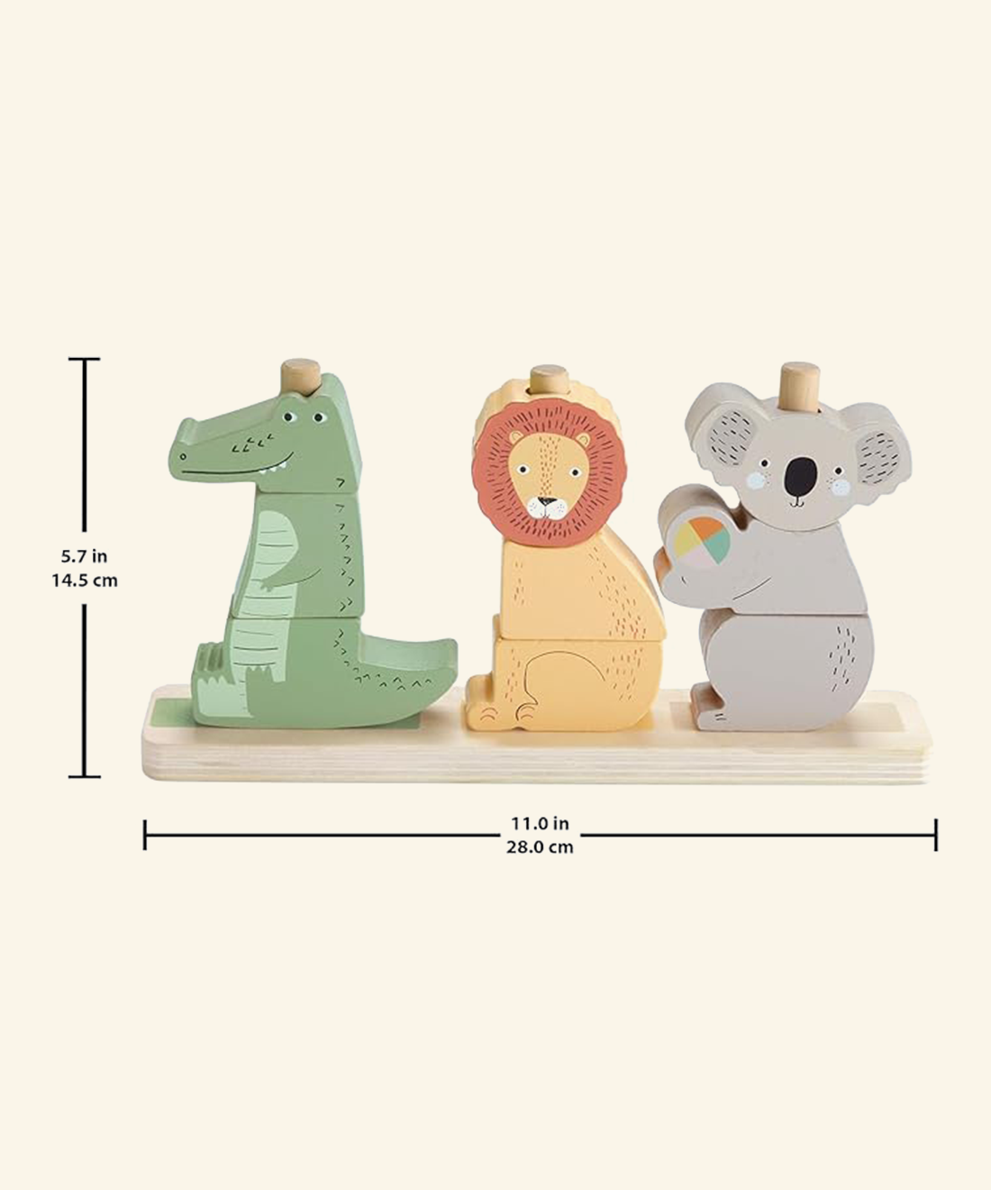 Safari Animal Stacking Puzzle