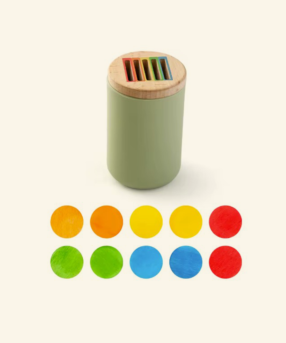 On-the-go Montessori sorting tube (silicone)