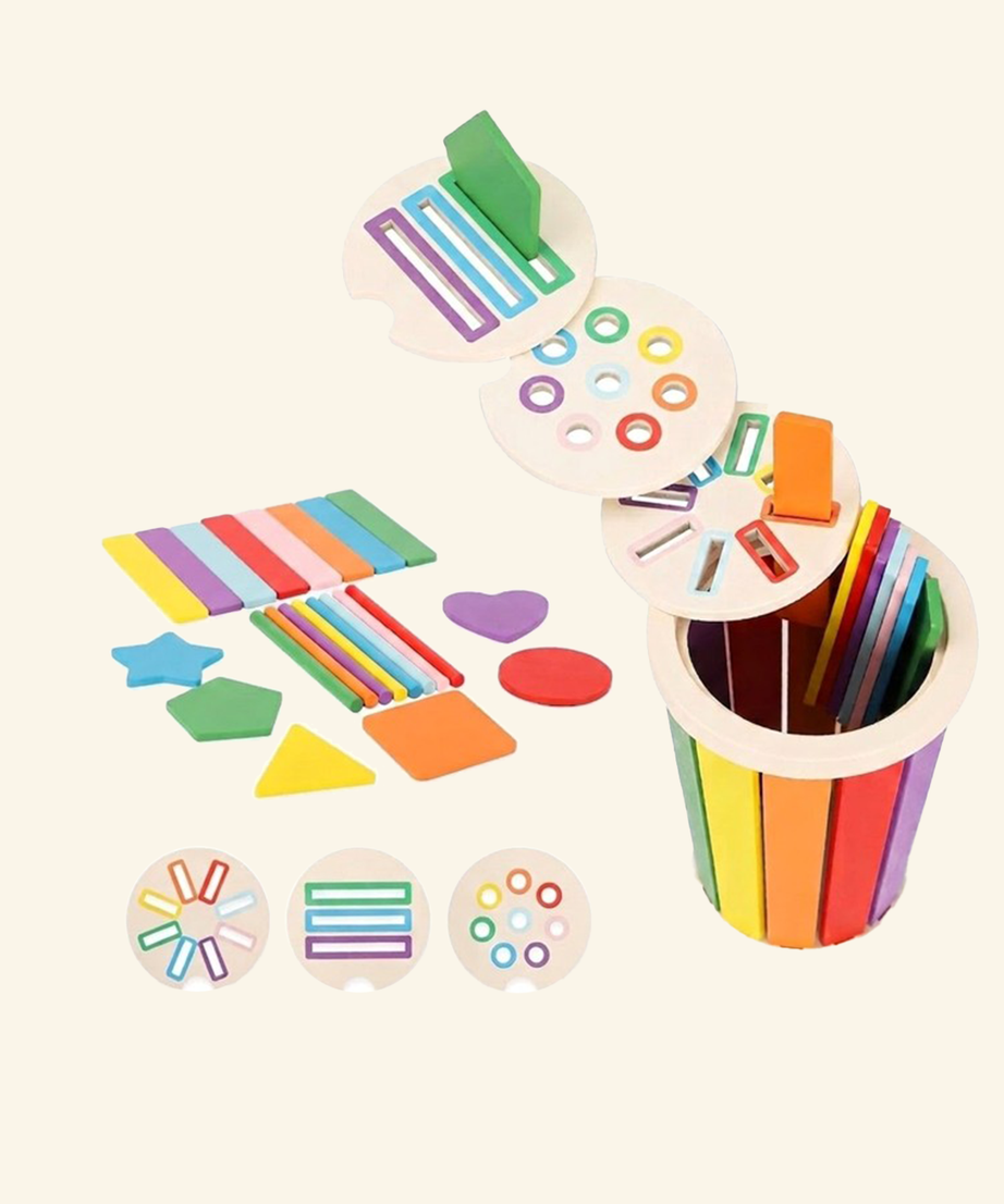 Montessori Shape Sorting Tube
