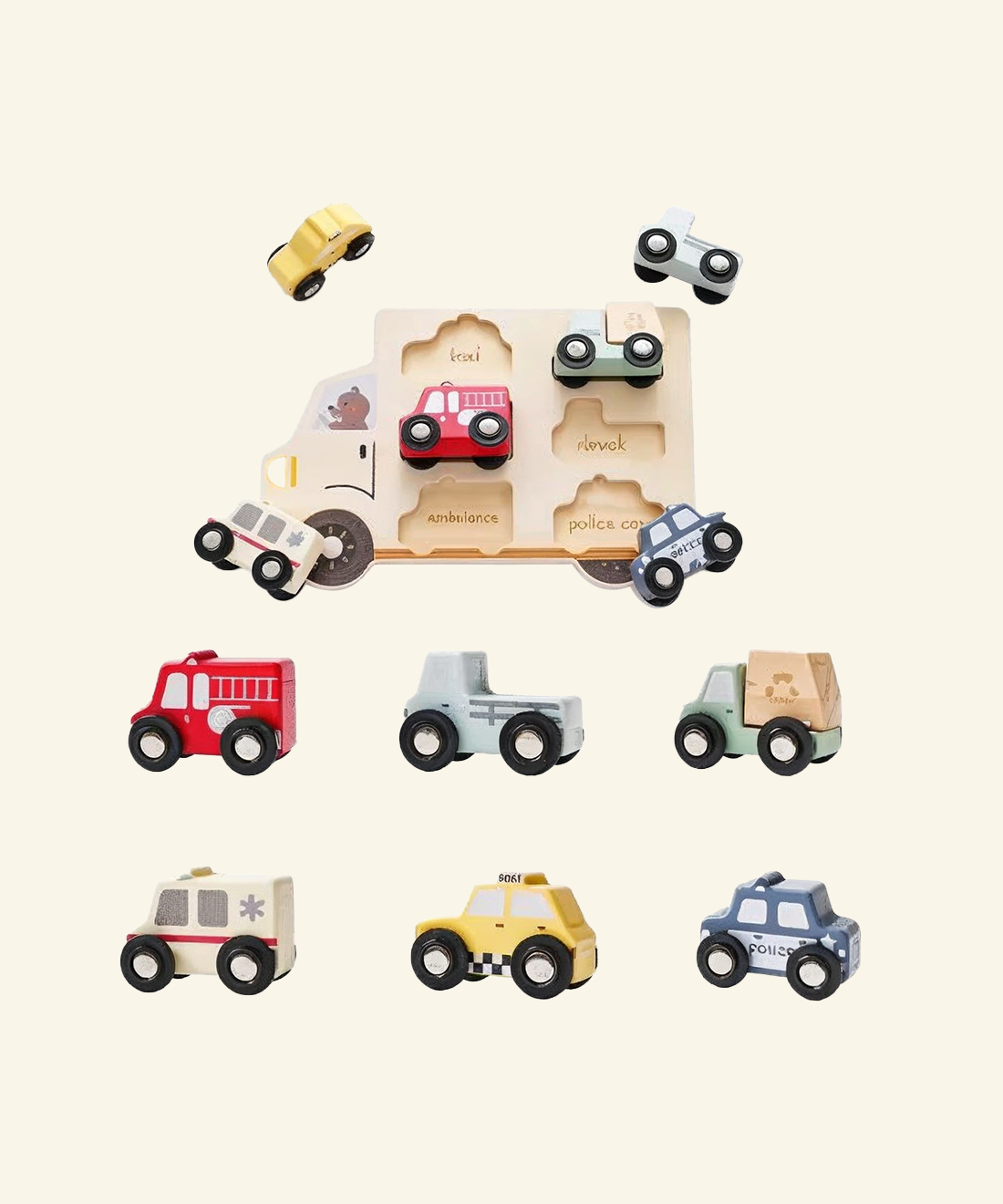 Wooden Vehicle Puzzle