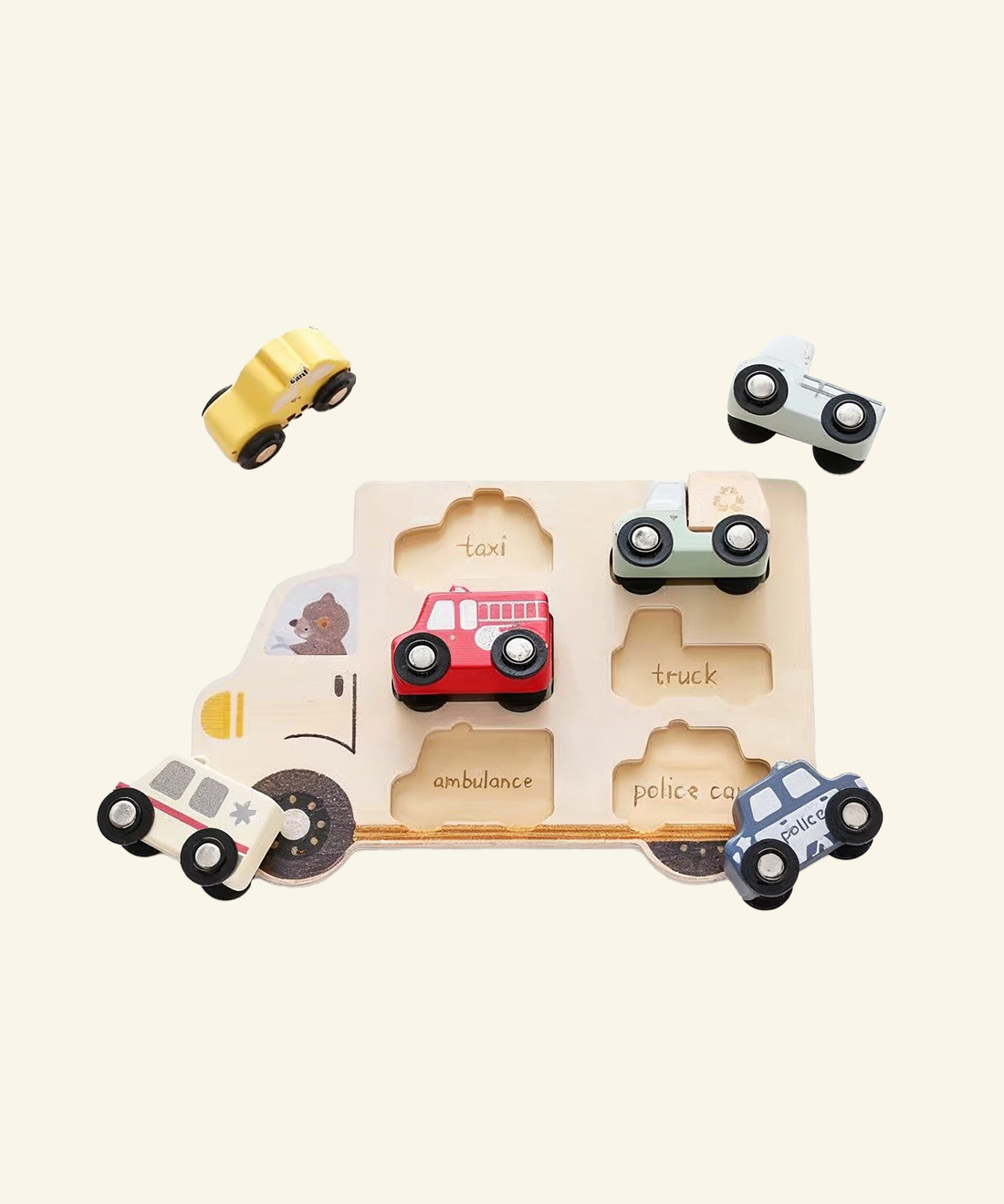Wooden Vehicle Puzzle