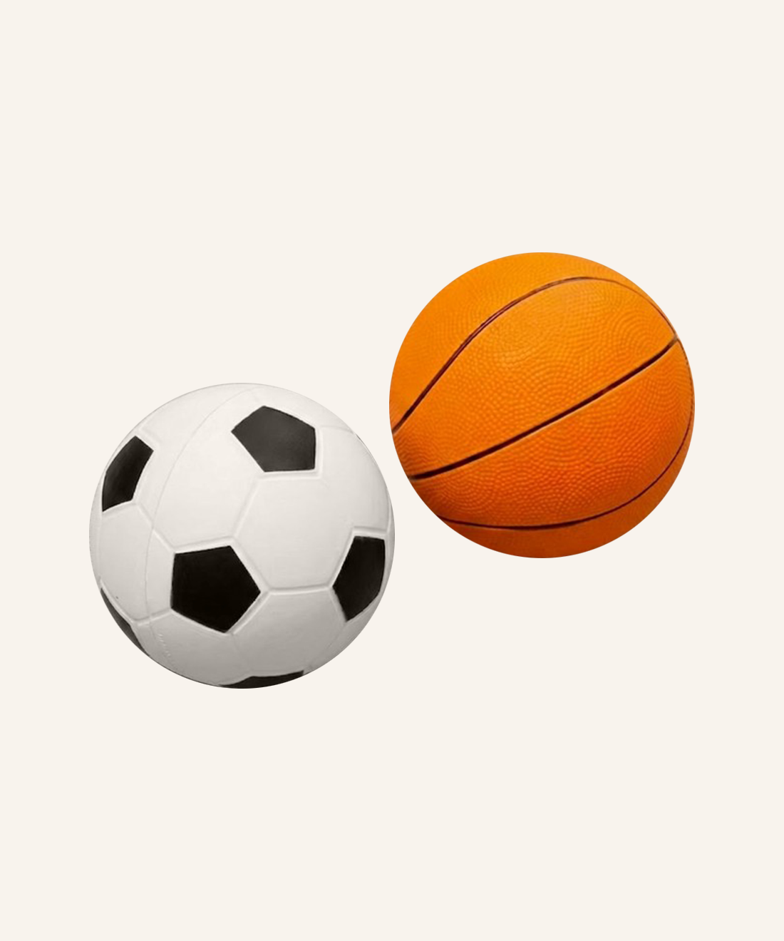 2-piece Foam Ball Set (Basketball & Football)