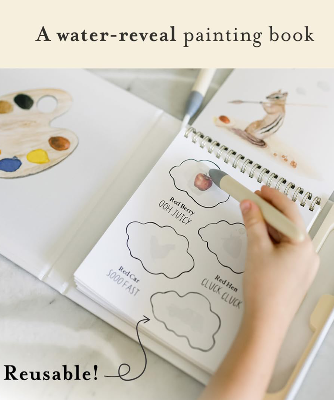 Wishy Washy First Words & Colors Water Reveal Book