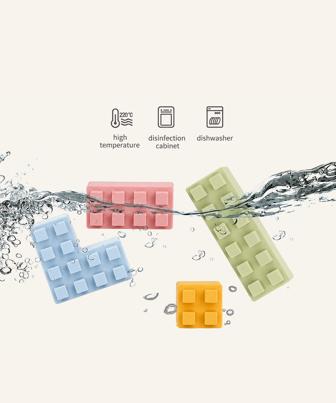 Silicone Lego Set (Small blocks)