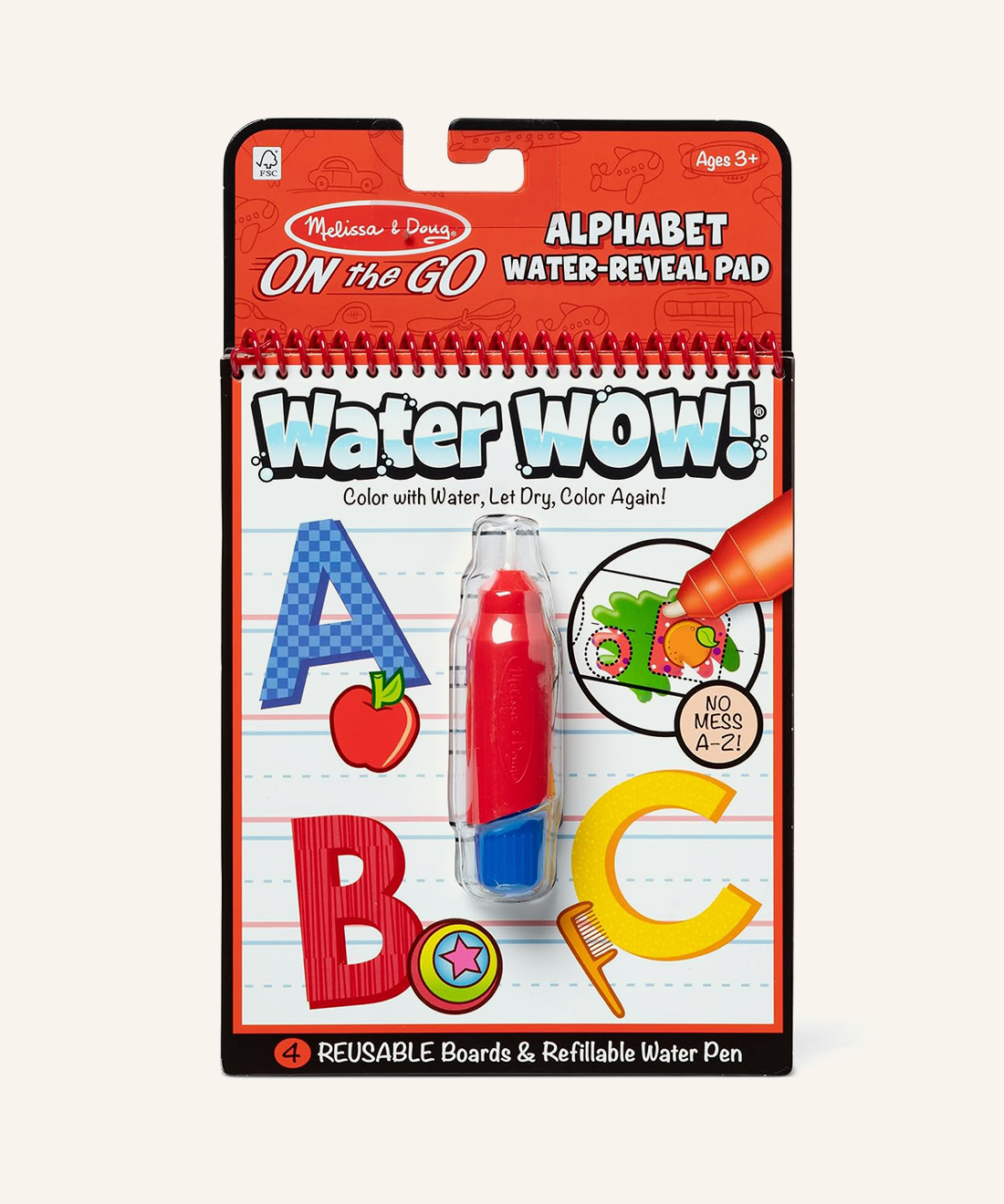 Melissa & Doug Water Wow Book - Alphabet