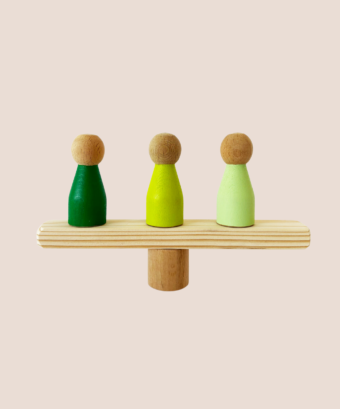 Wooden Color Match Dolls Set