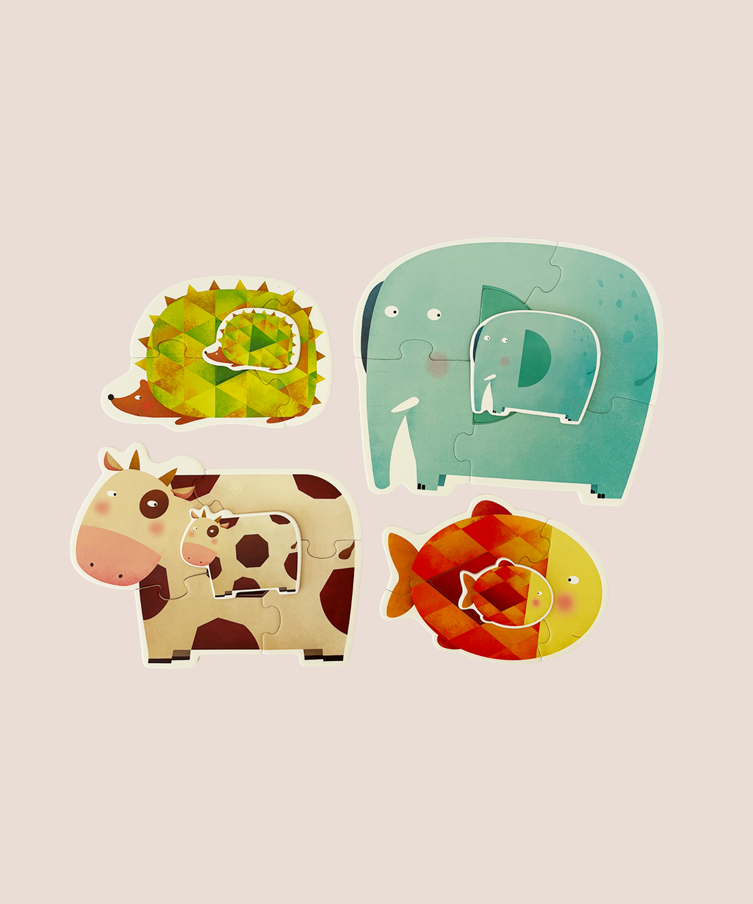 Advanced Animal Puzzles - 4 Puzzle Set