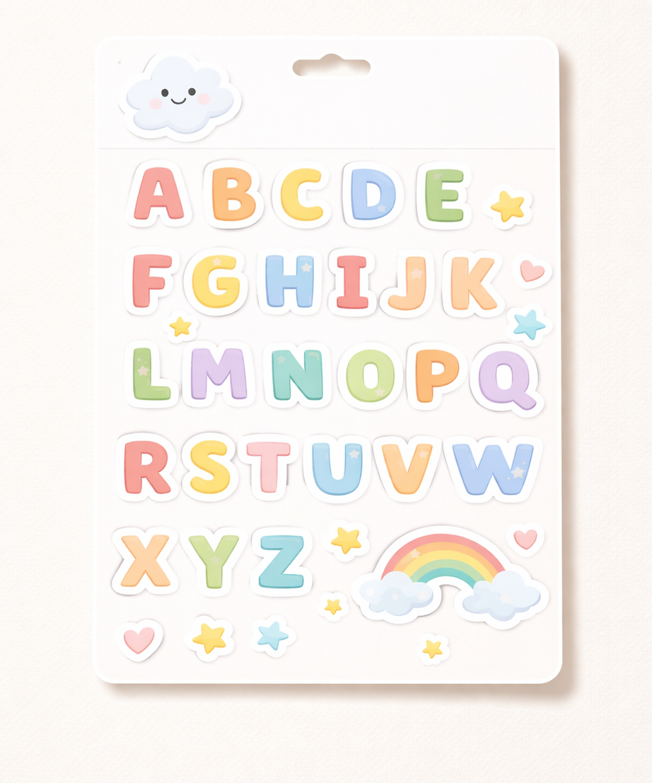 LOOSH Alphabet stickers