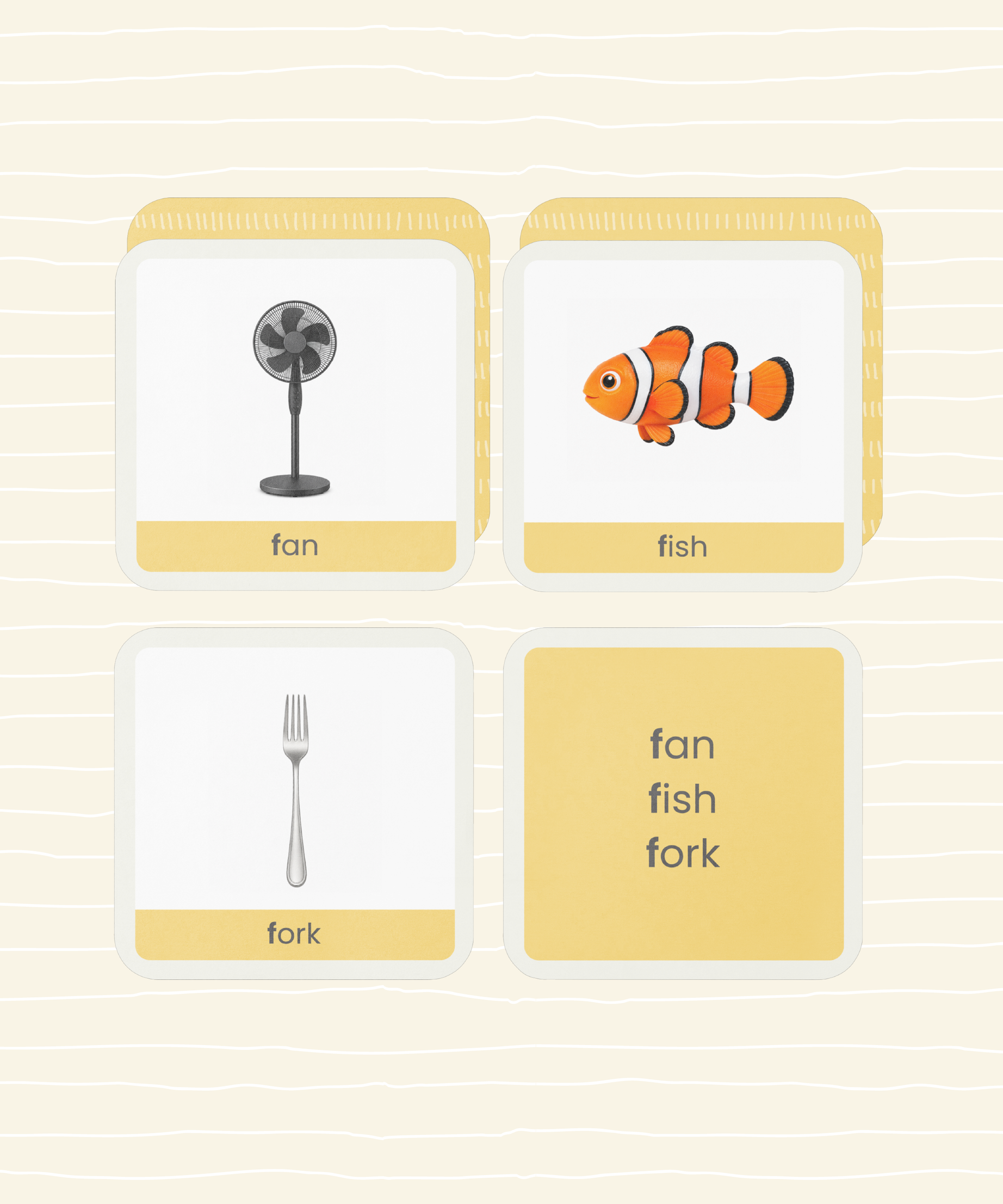 LOOSH Early Readers Phonics Flashcards