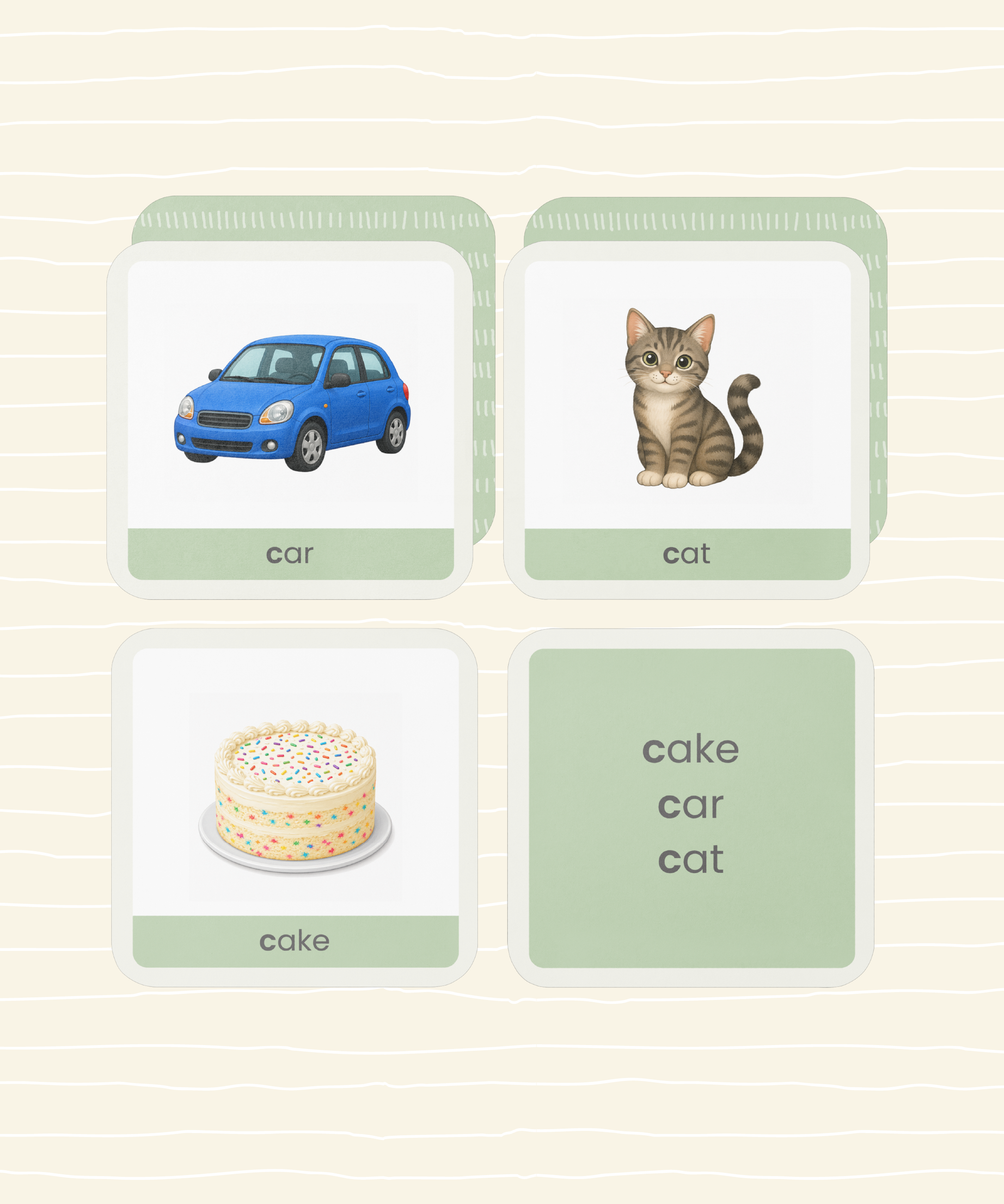 LOOSH Early Readers Phonics Flashcards