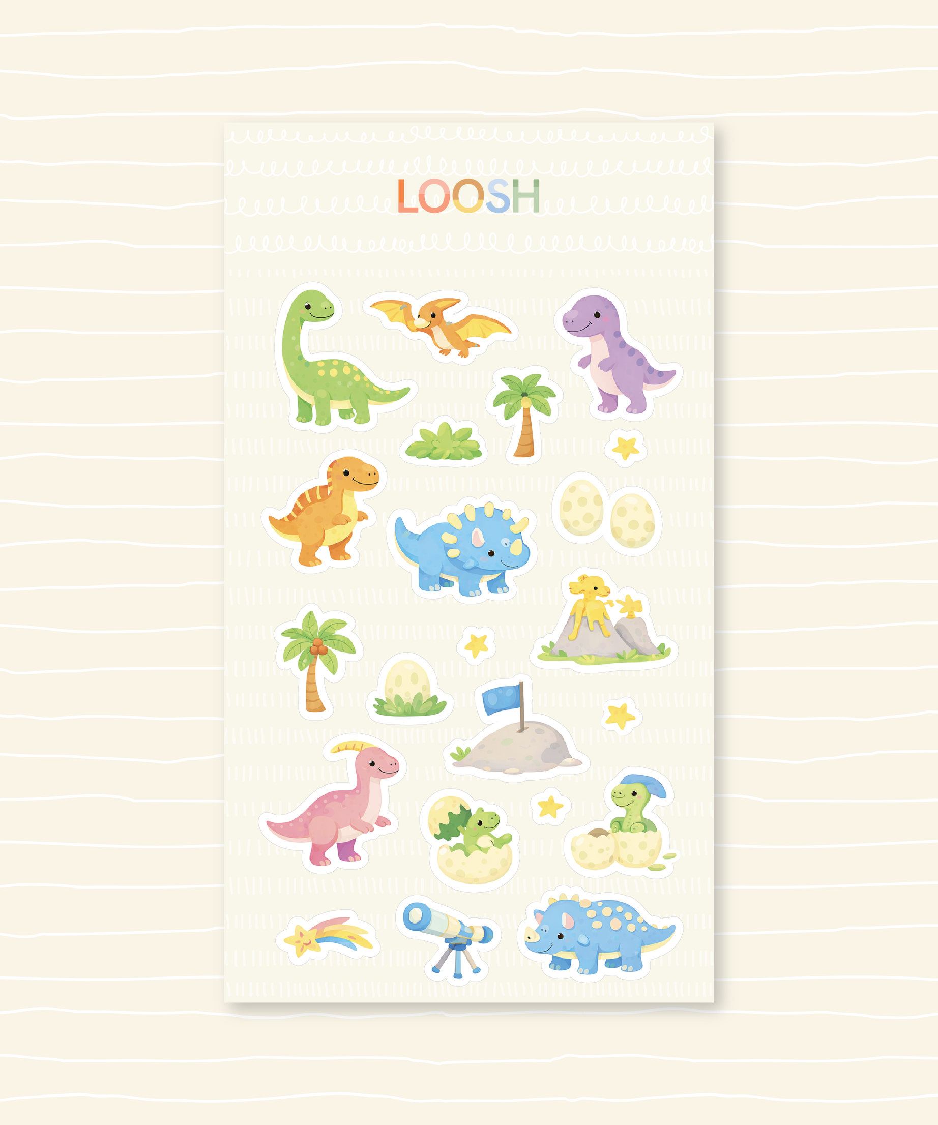 LOOSH Puffy Stickers - Single Sheet