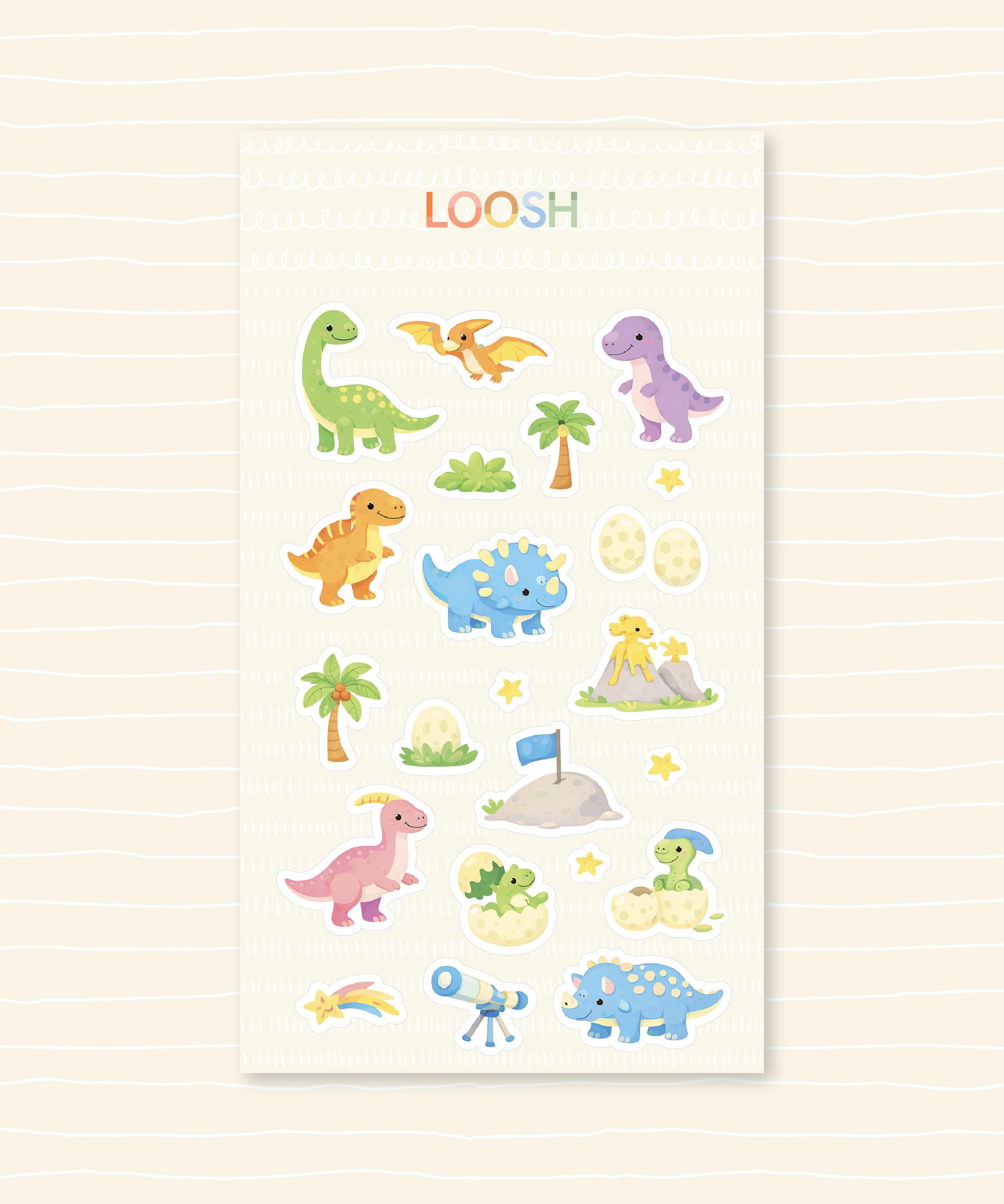 LOOSH Puffy Stickers - Single Sheet