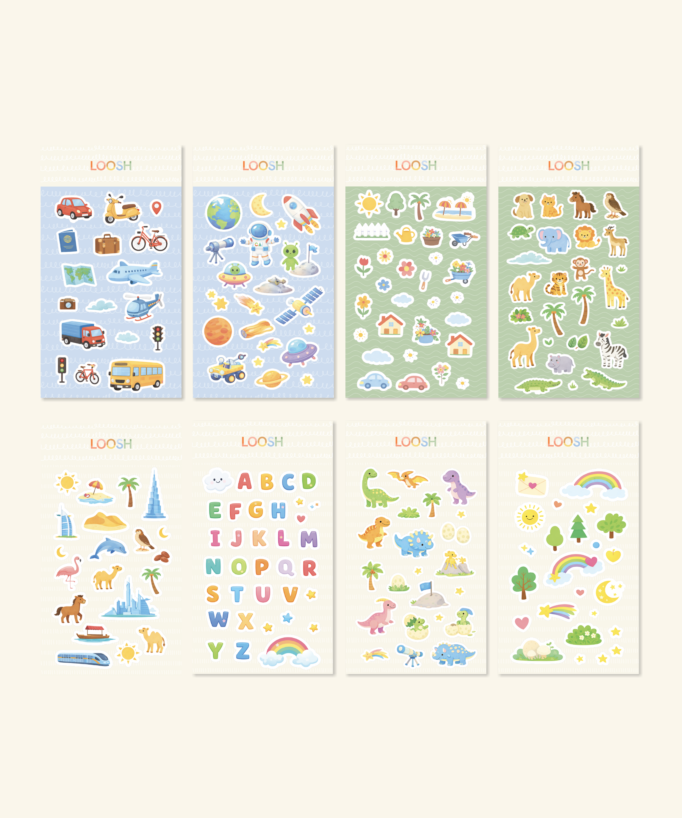 LOOSH Puffy Stickers - Single Sheet