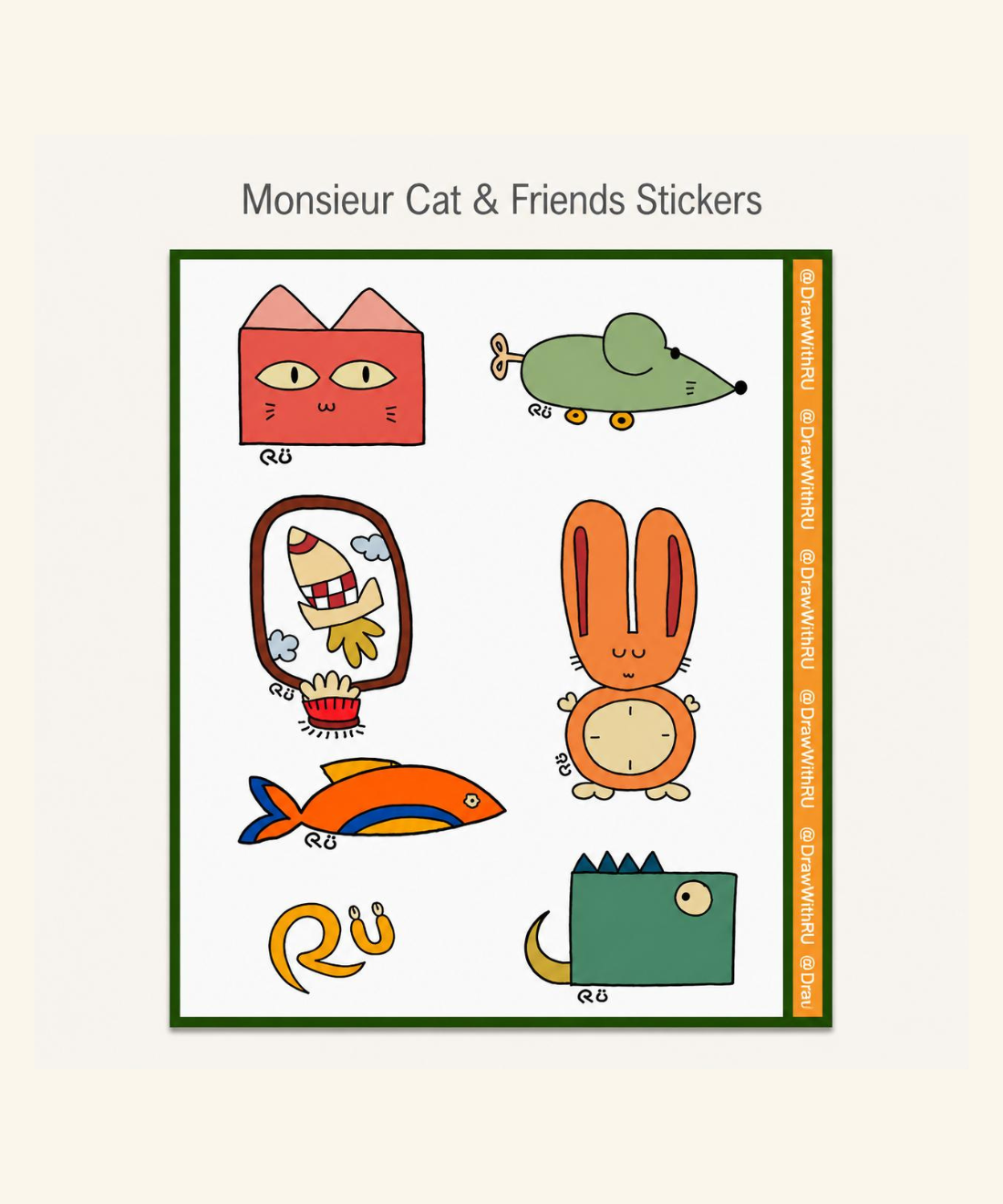 Ru - Limited Edition 2-Sheet Sticker Pack