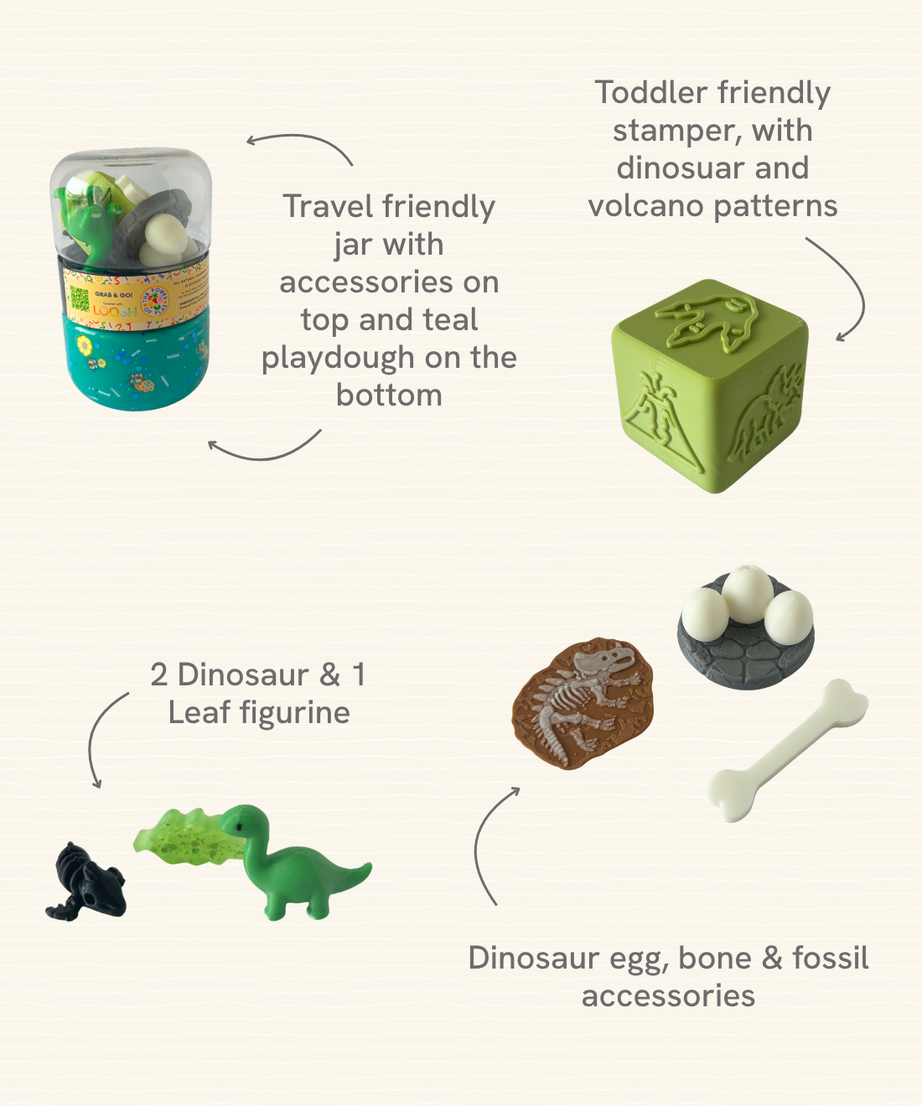 Power of Play x LOOSH Grab & Go Playdough Kit