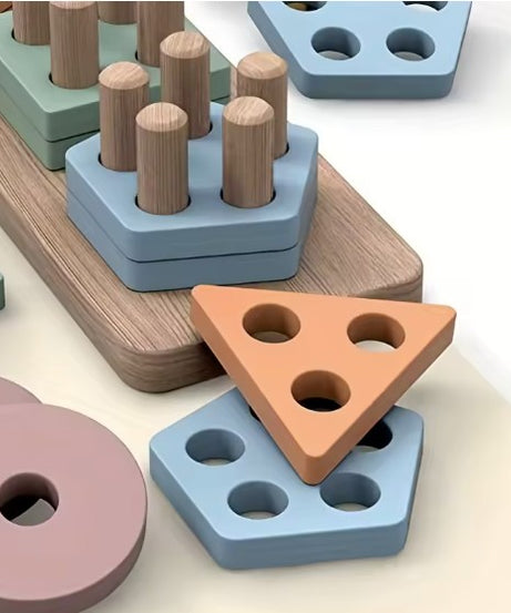 Montessori Shape Stacking & Sorting Puzzle
