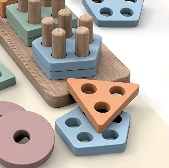 Montessori Shape Stacking & Sorting Puzzle