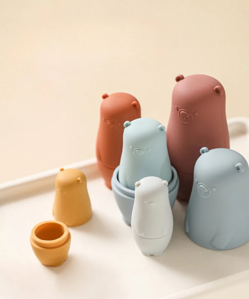 Silicone Matryoshka Nesting Bear Set