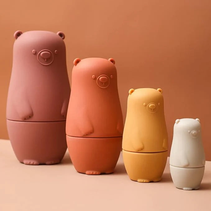 Silicone Matryoshka Nesting Bear Set