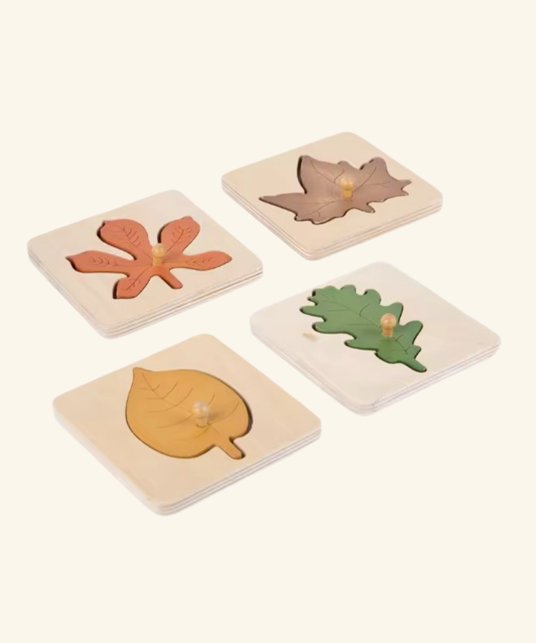 Leaf Puzzle Set - 4 Puzzle Set