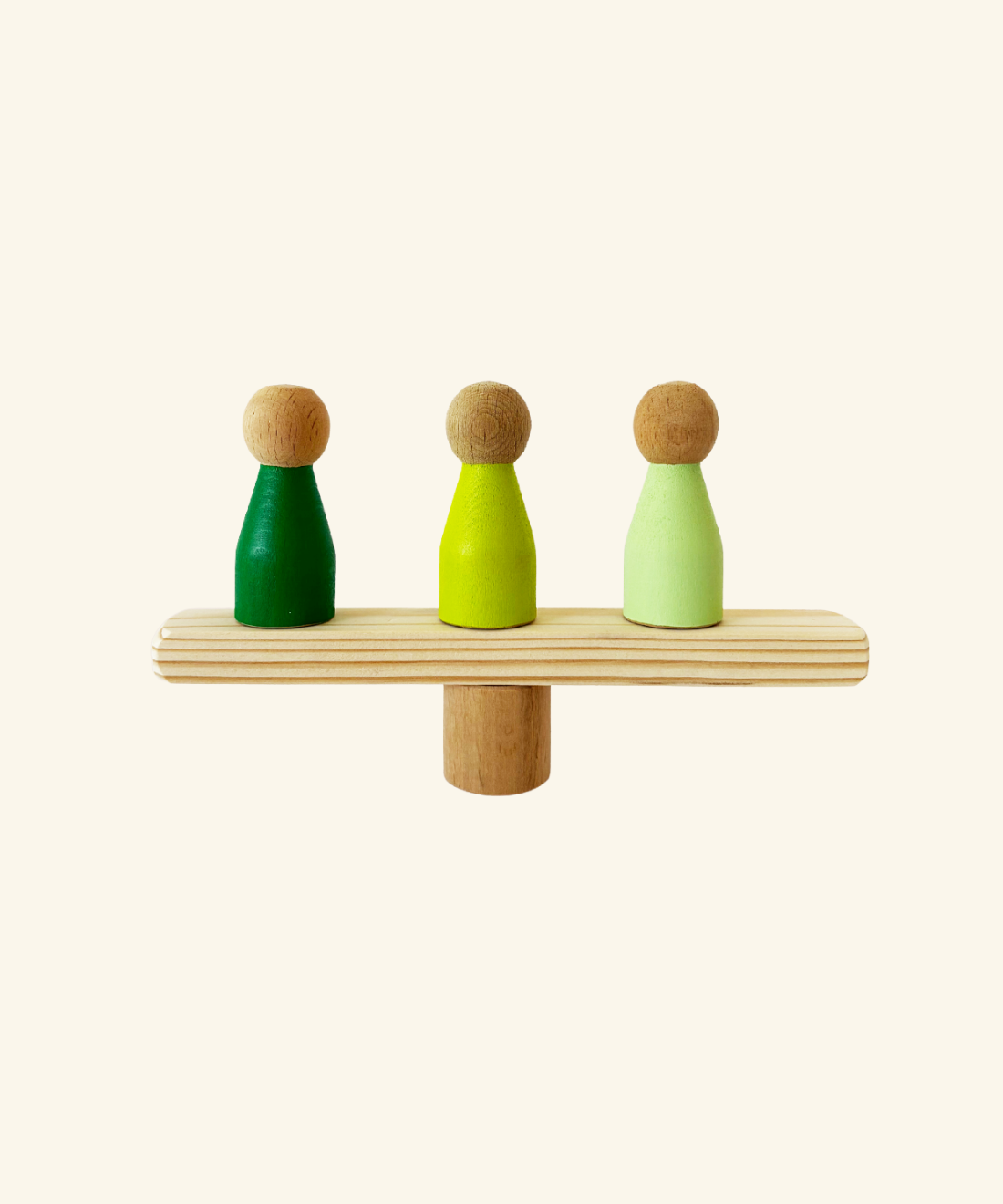 Wooden Color Match Dolls Set