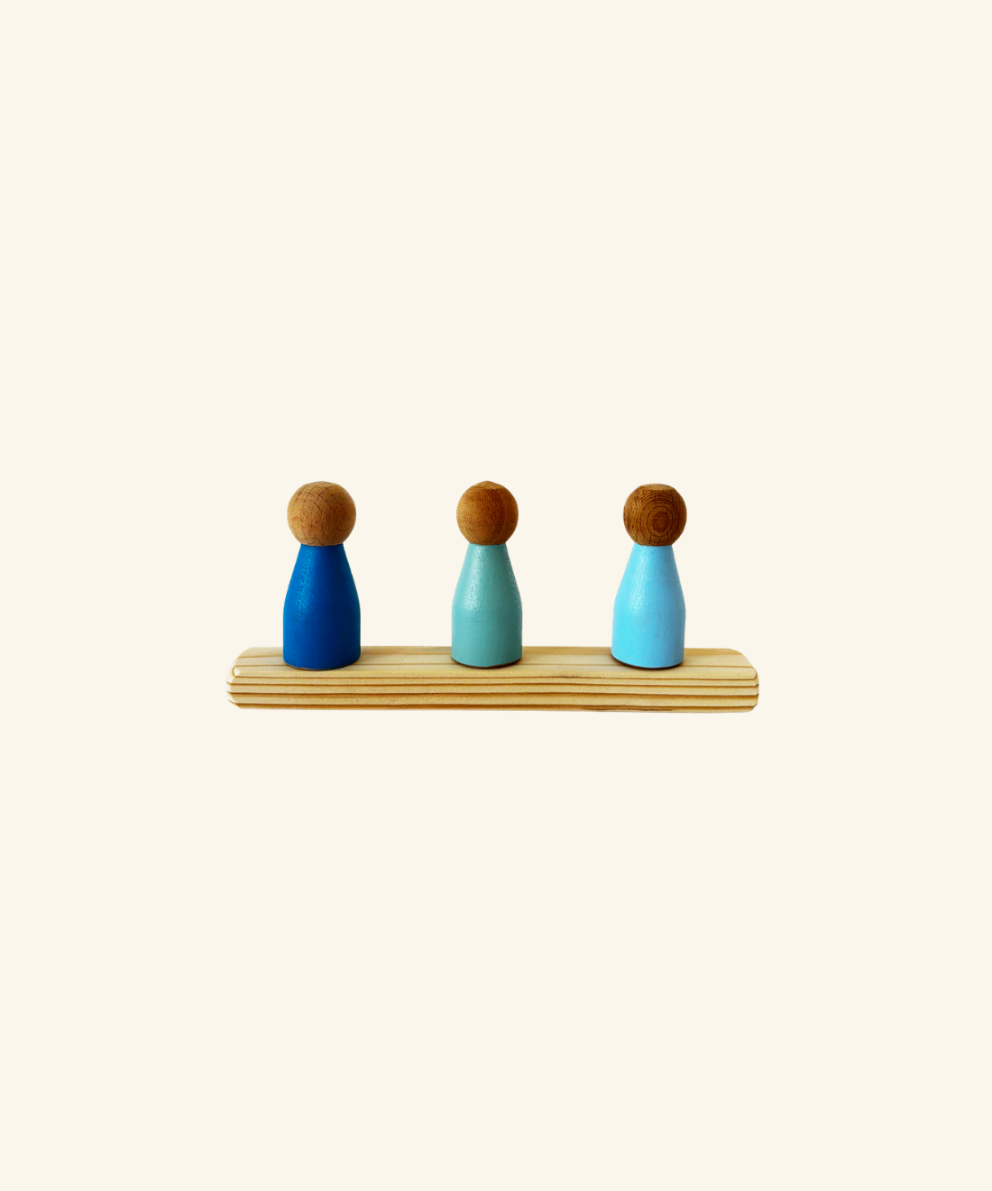 Wooden Color Match Dolls Set