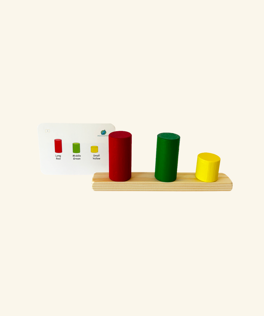 Wooden Color Match Cylinder Set