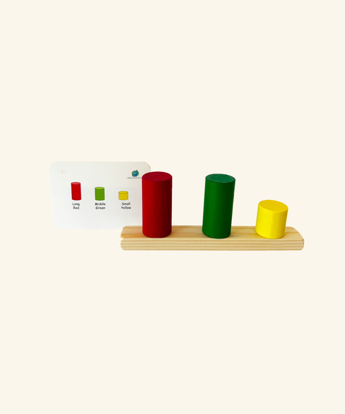 Wooden Color Match Cylinder Set