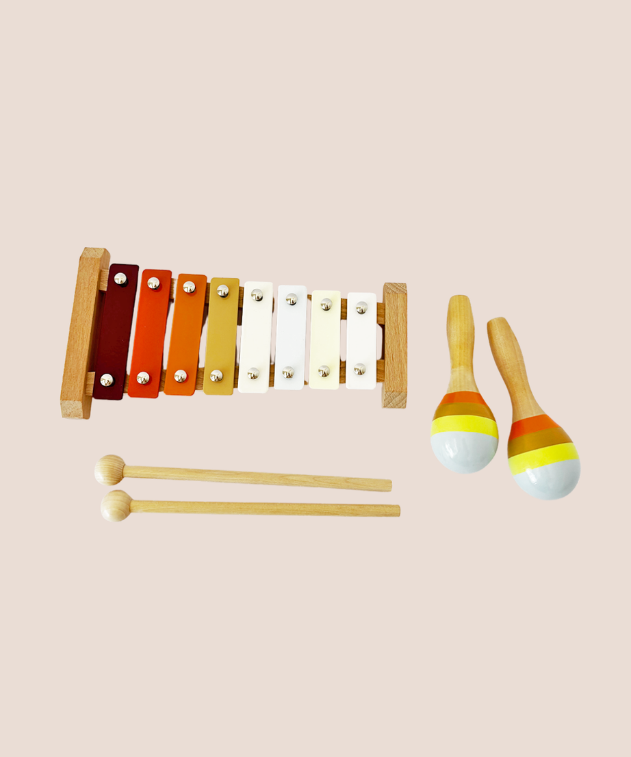 7-piece Wooden Music Set