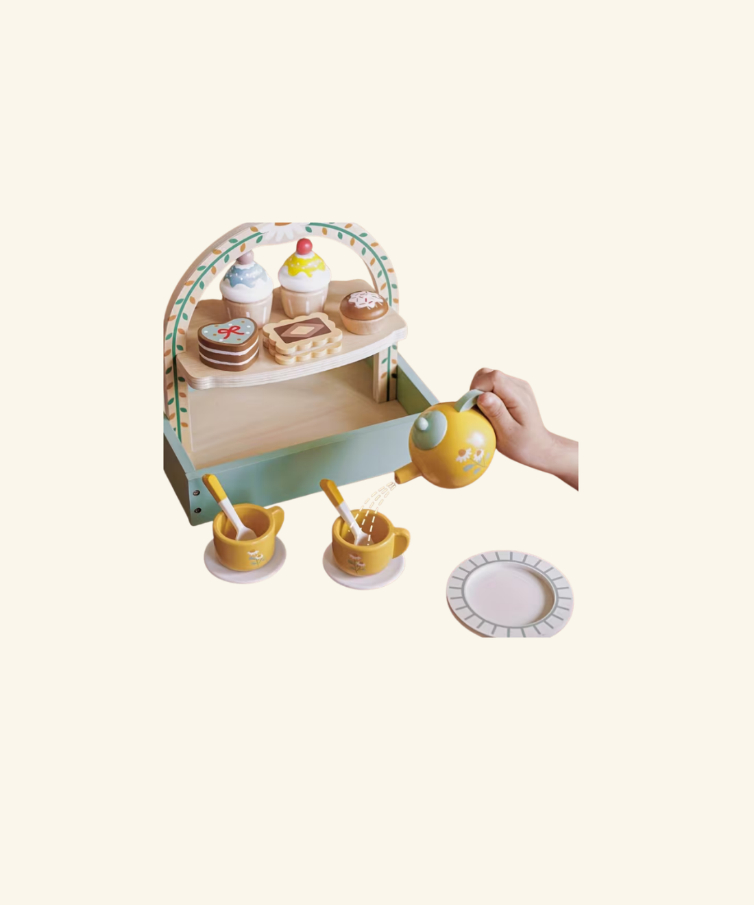 Wooden Garden Party Tea Set