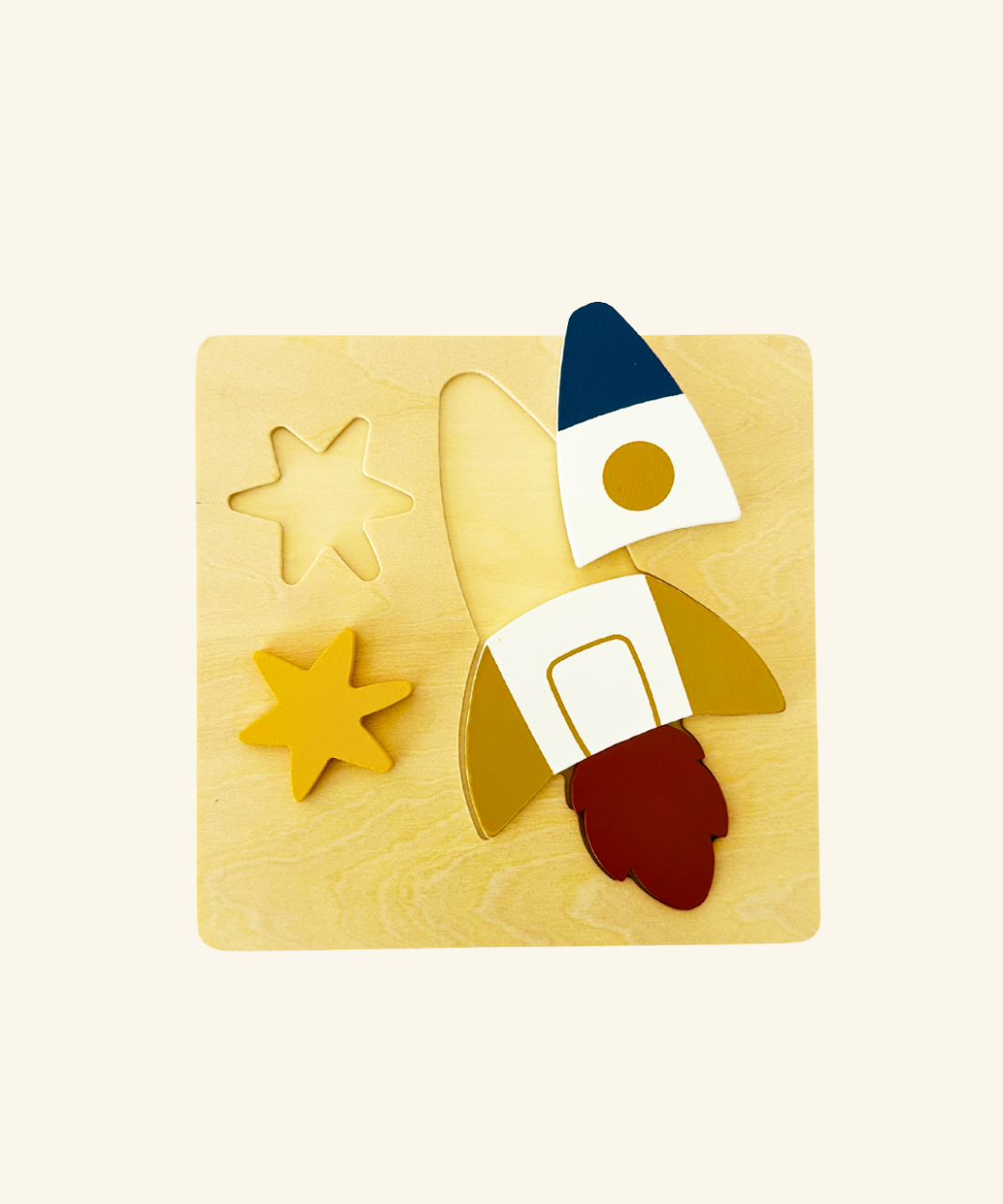 Wooden Space Puzzle - 4-Piece