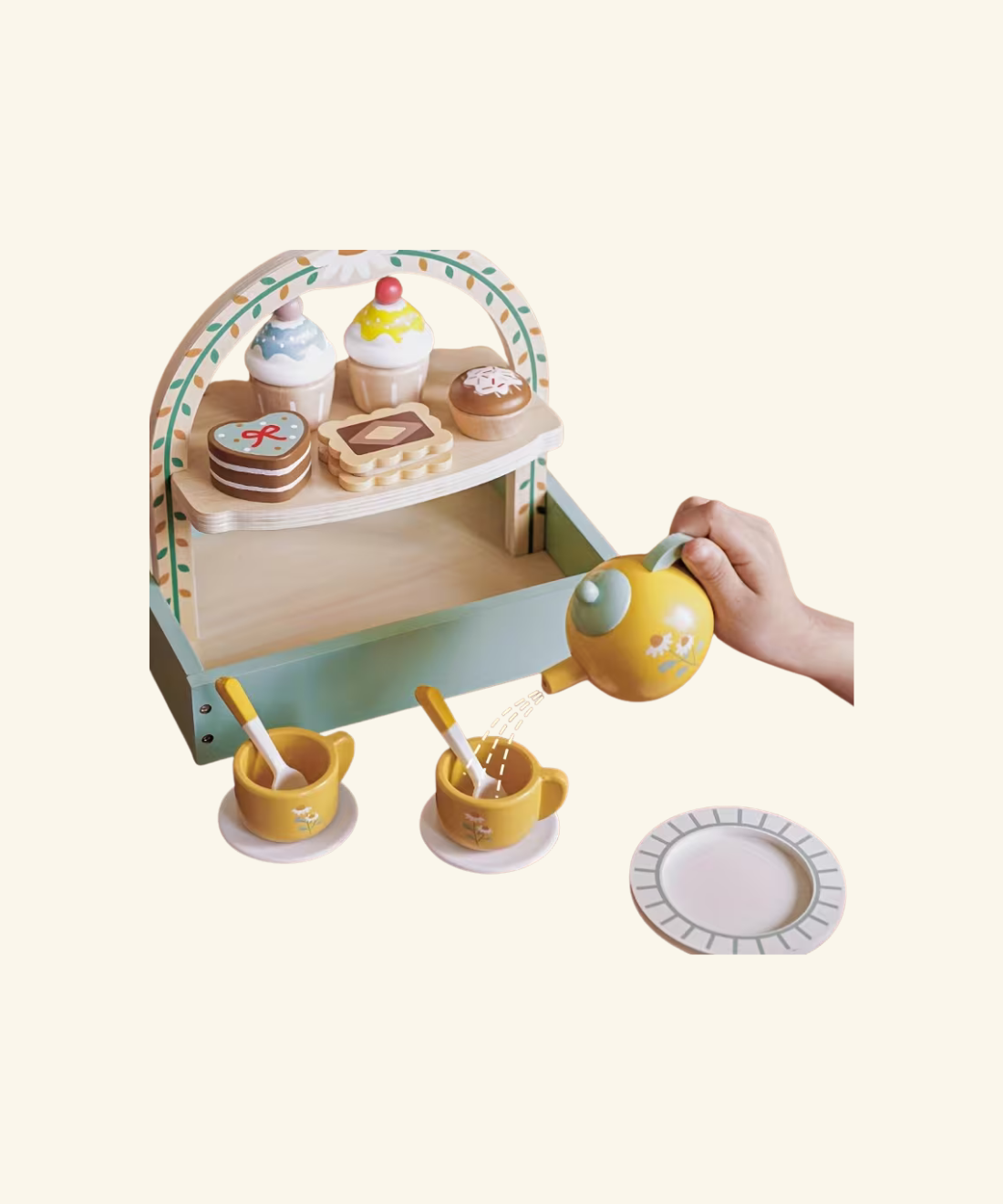 Wooden Tea Set