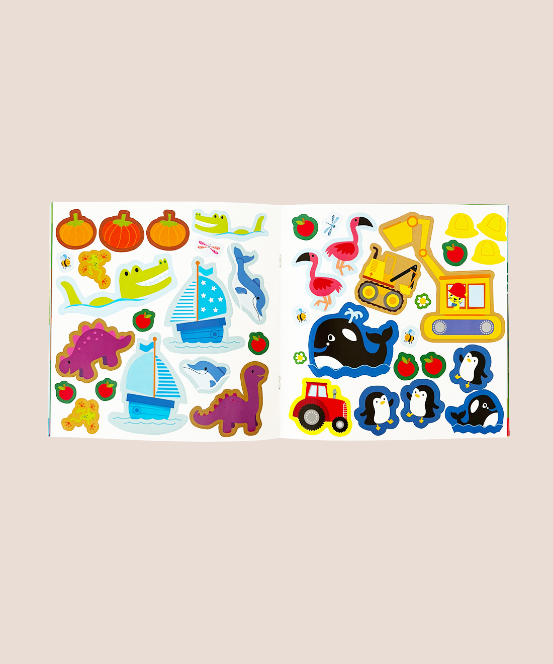 Toddler's First Sticker Book Set - Colors, ABCs, Animals, Farm
