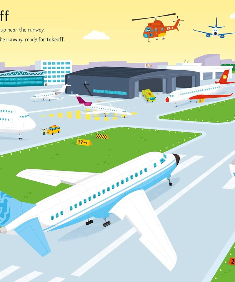 Usborne Travel Sticker Book - Airport and Airplanes