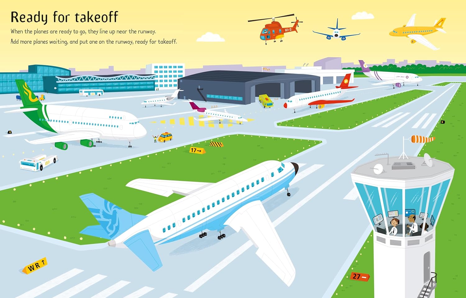 Usborne Travel Sticker Book - Airport and Airplanes