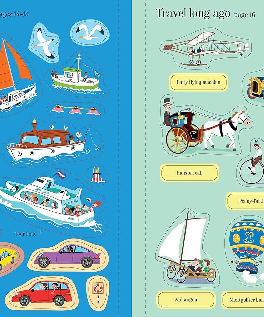 Usborne Travel Sticker Book - Mixed Travel and Transport