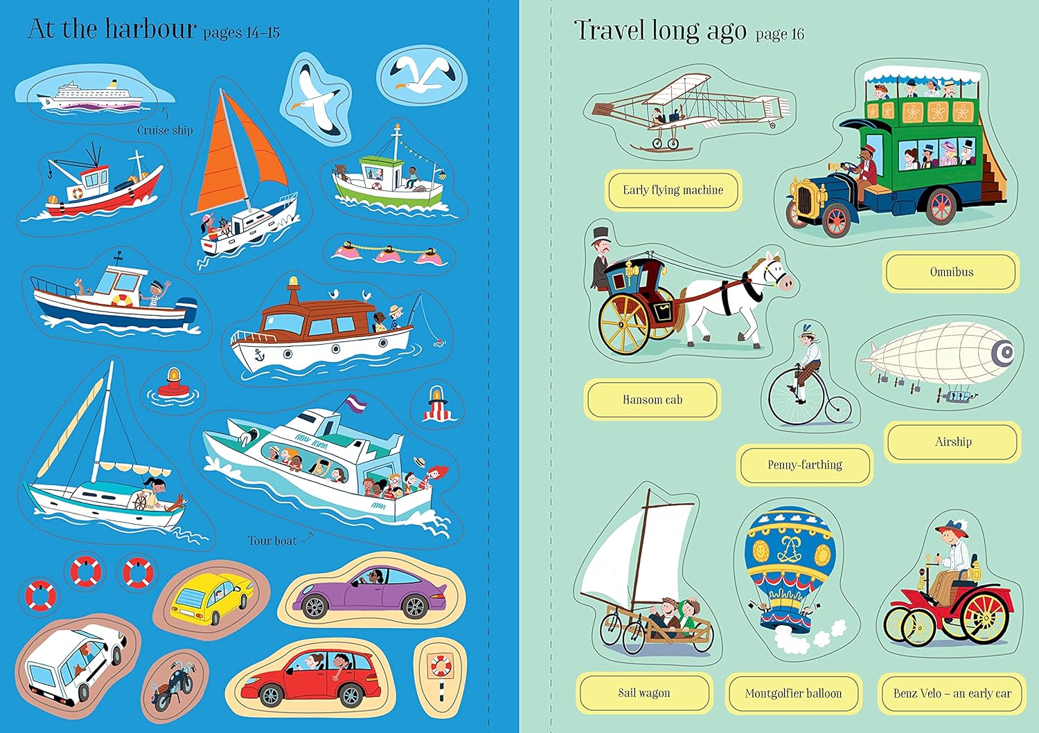 Usborne Travel Sticker Book - Mixed Travel and Transport
