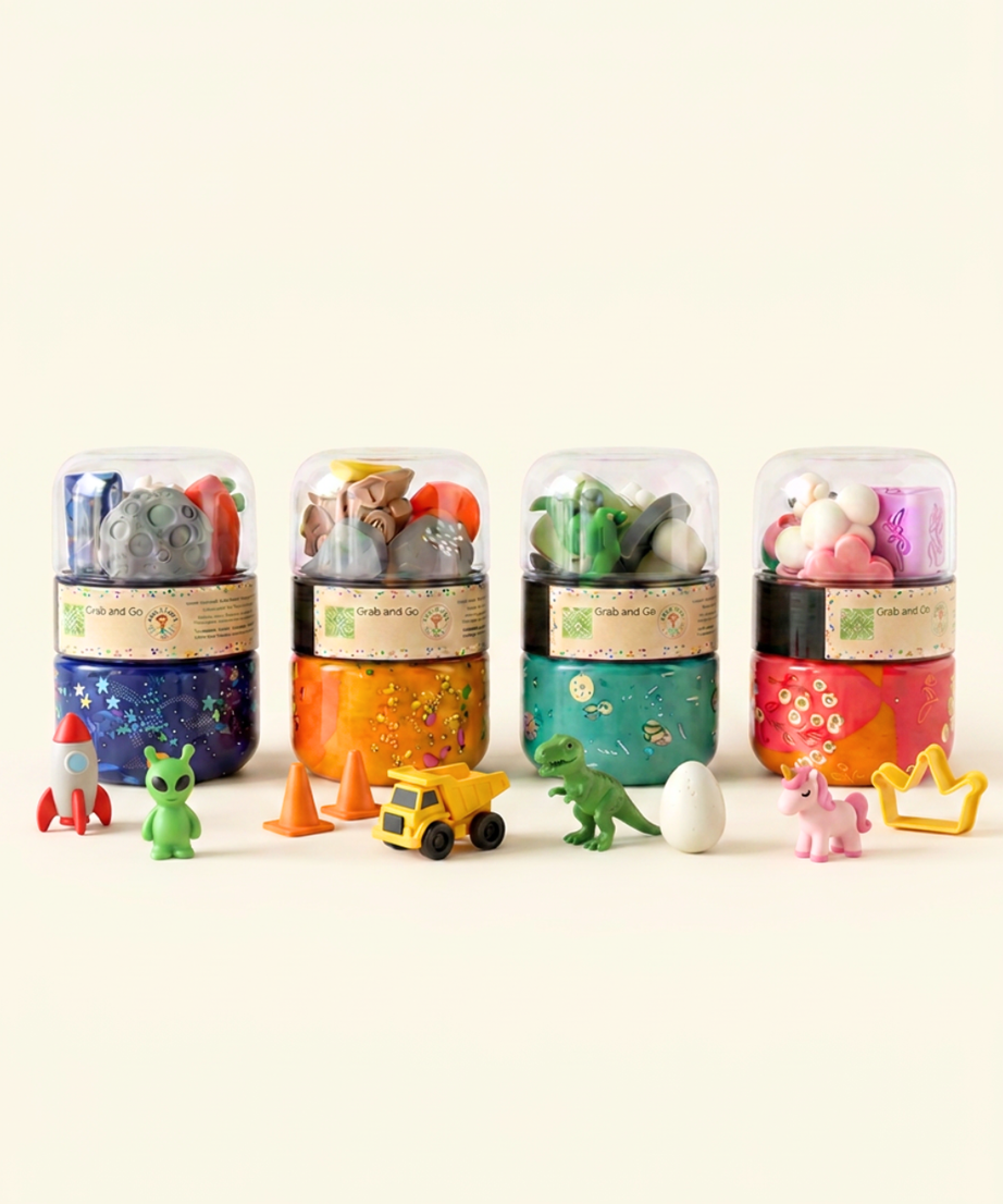 Power of Play x LOOSH Grab & Go Playdough Kit