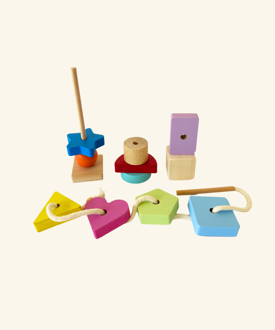 Shape Threading & Stacking Set (Beginner Lacing)