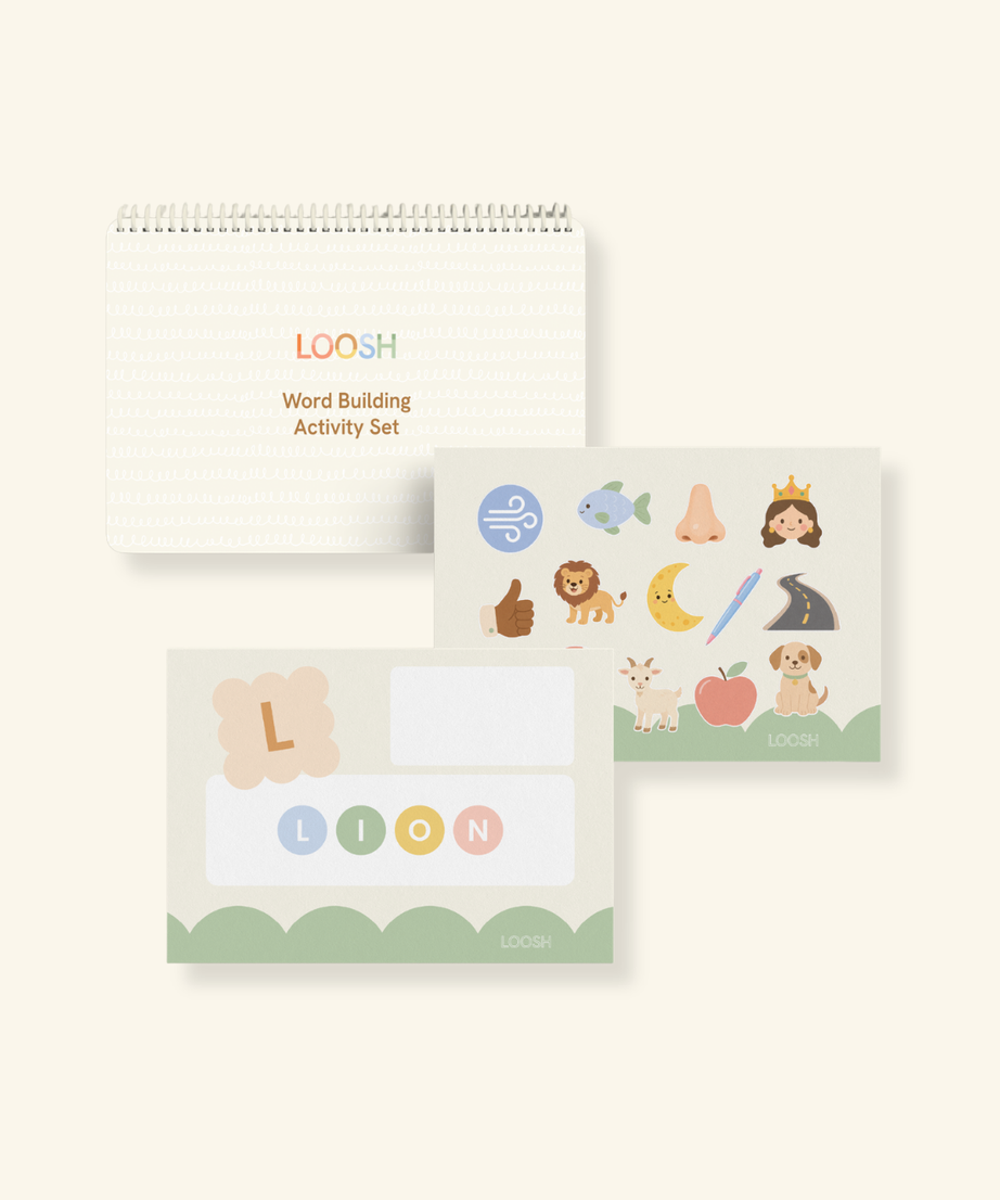 LOOSH Word Building Token & Sticker Set