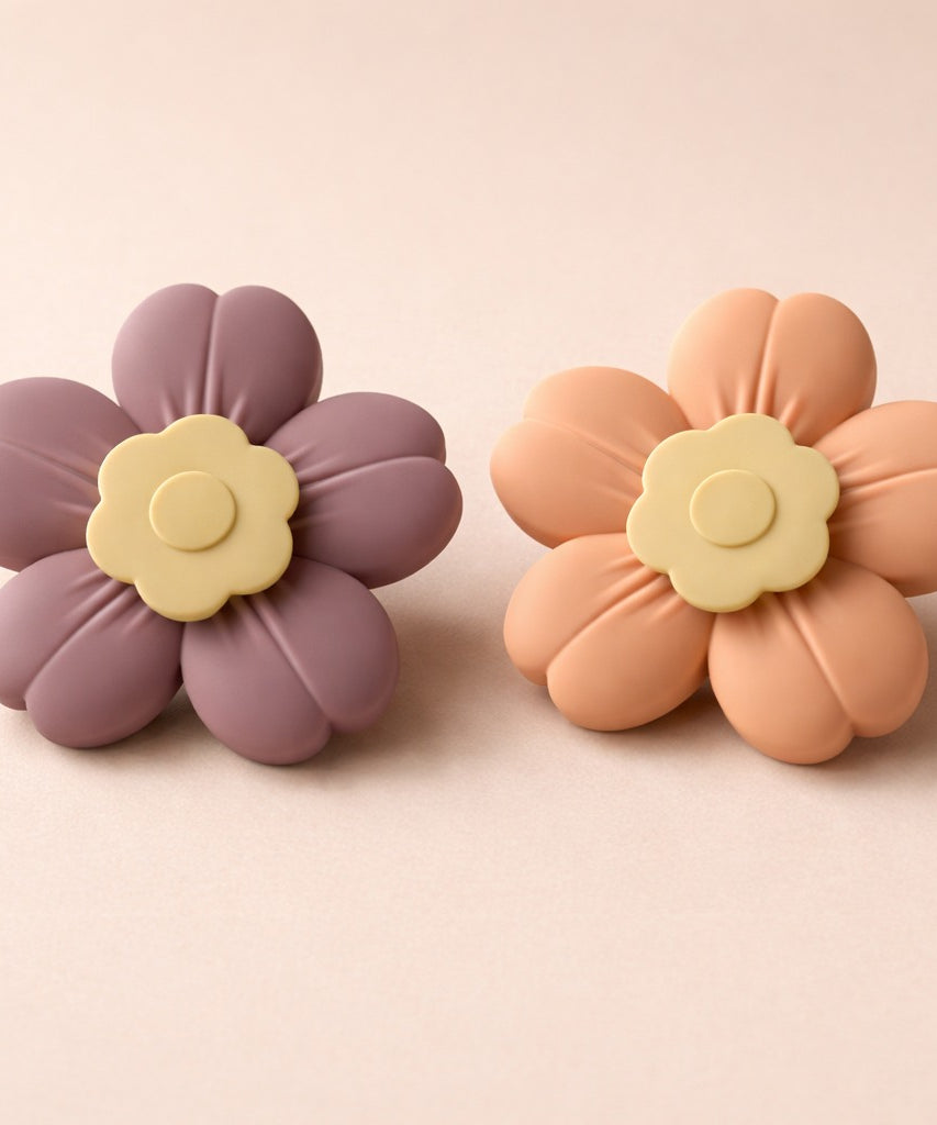 Silicone Fidget Spinner Set - Flowers