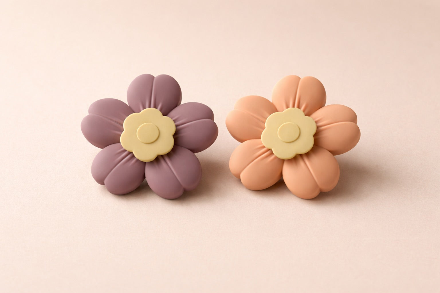 Silicone Fidget Spinner Set - Flowers