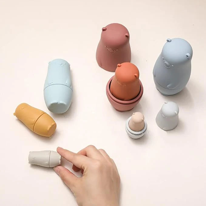Silicone Matryoshka Nesting Bear Set