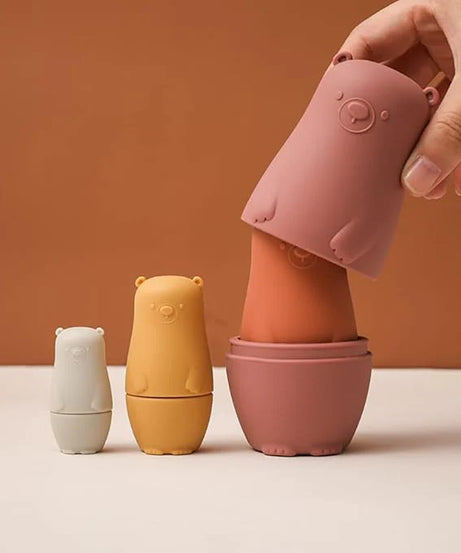 Silicone Matryoshka Nesting Bear Set