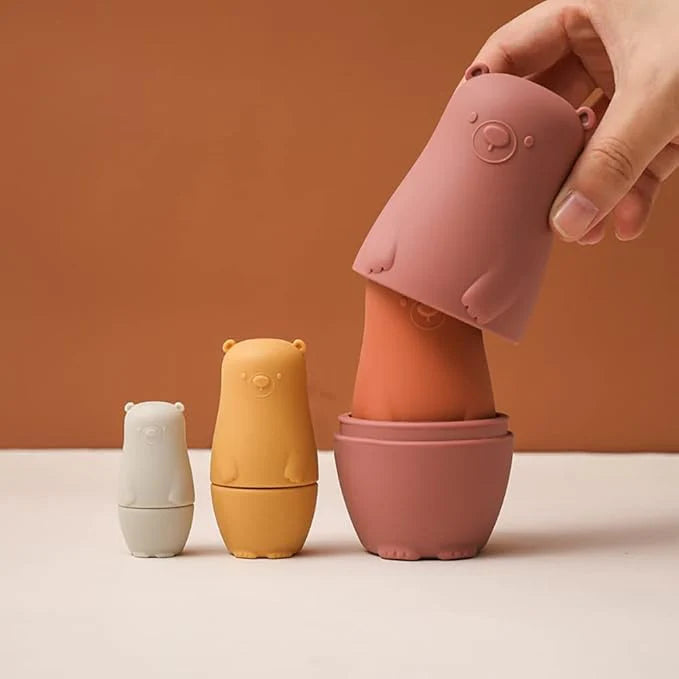Silicone Matryoshka Nesting Bear Set